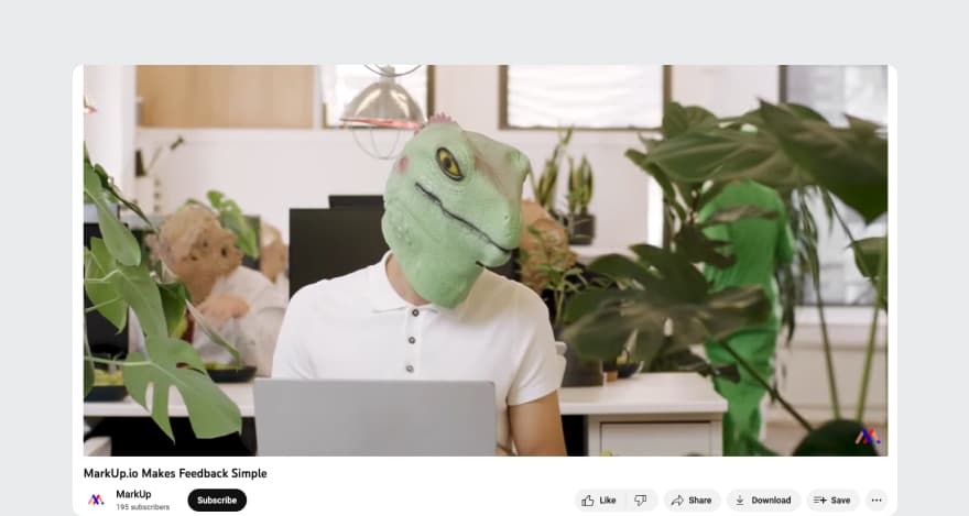 Example of branded video production best practices created by MarkUp.io.