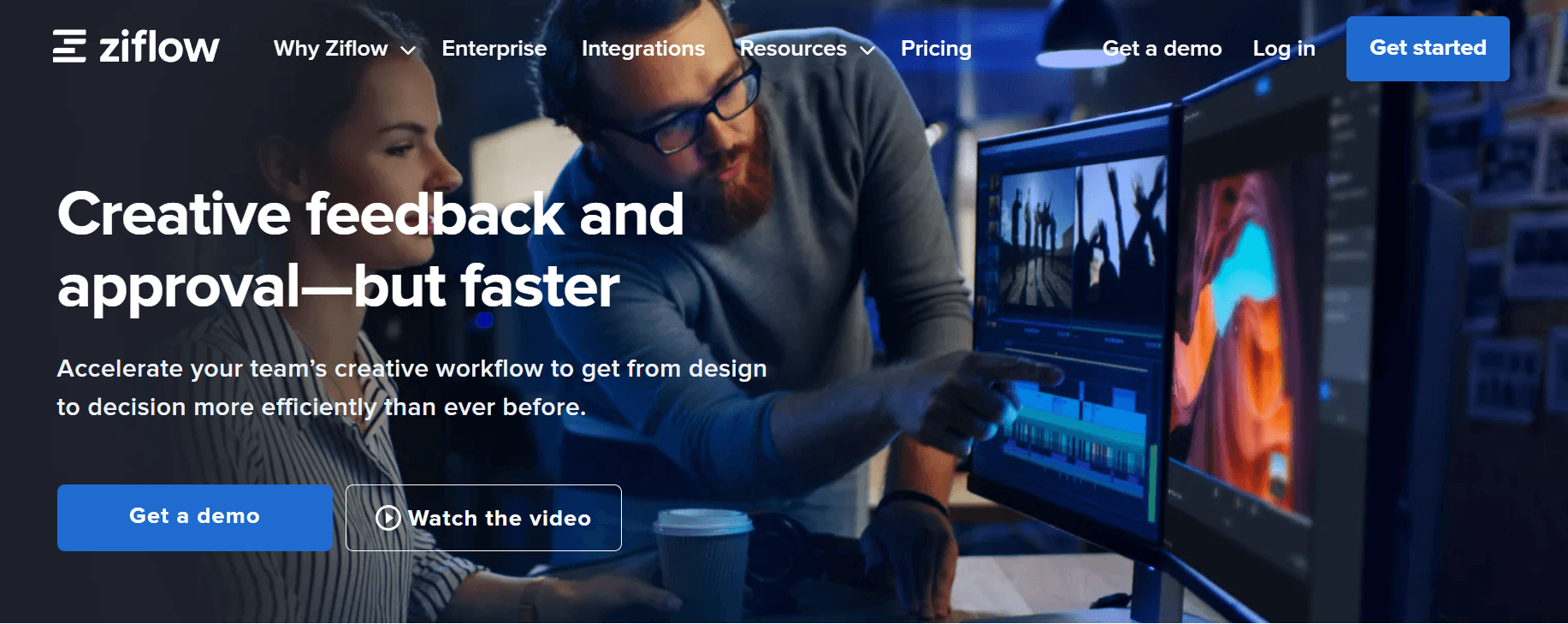 Ziflow's homepage