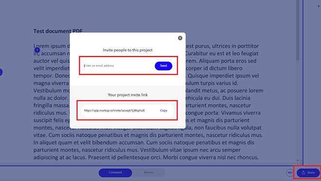 How to share pdf annotations with reviewers
