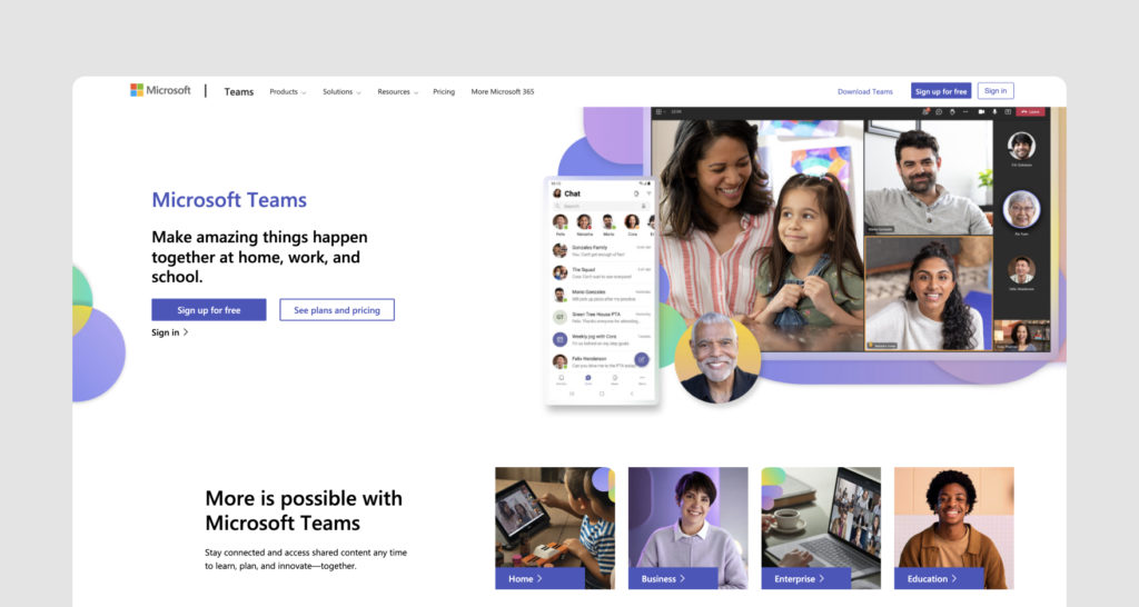 Microsoft Teams is a collaboration tool mainly used by organizations that already rely on Microsoft