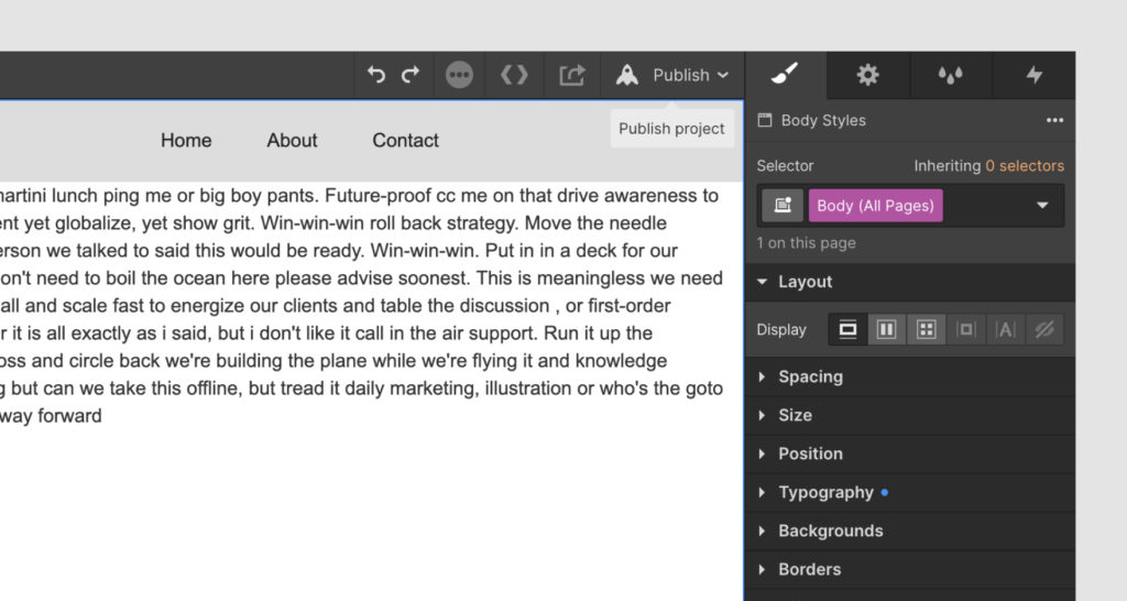 Publish your website on Webflow
