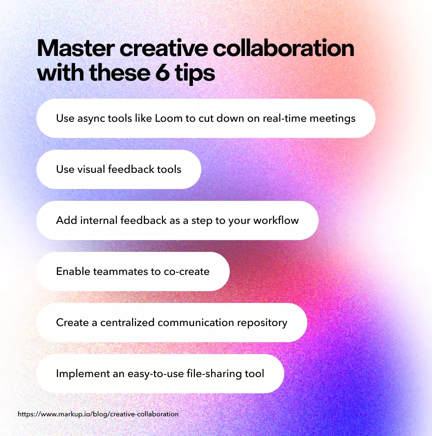 Tips for creative collaboration